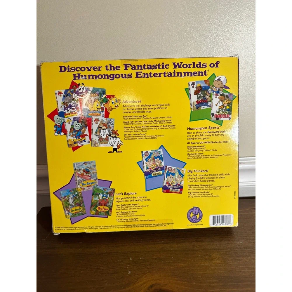 Humongous Entertainment 3 Award Winning Games Putt-Putt PC CD-ROM Vintage Boxset